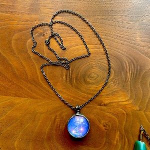 Capricorn zodiac sign necklace, handmade from Etsy